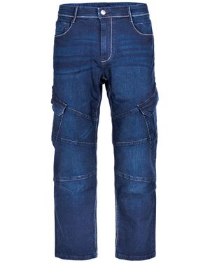 Mill&Tailor Cargojeans 6 Pocket Style Denim regular Straight-Cut - Blau