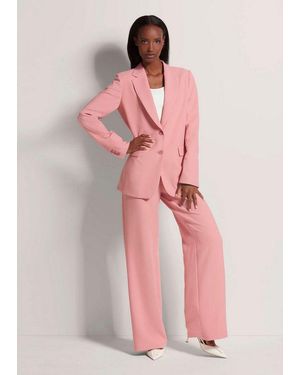 Madeleine Kurzblazer Eleganter Einreiher Mit Reverskragen Unifarbenes Design Mit Klassischem Reverskragen - Pink