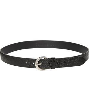 Calvin Klein Ledergürtel Classic Buckle Aop 30Mm - Schwarz