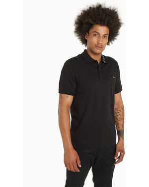 Calvin Klein Poloshirt STRETCH PIQUE EMBROID LOGO POLO - Schwarz