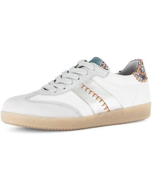 Gabor Sneaker, Freizeitschuh, Halbschuh, Schnürschuh Mit Bunten Kontrastbesätzen - Schwarz