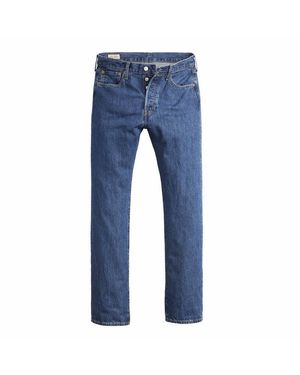 Levi's Regular-Fit-Jeans Herren Jeans 1Er Pack Baumwolle 501 Original - Blau
