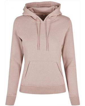 Build Your Brand Kapuzenpullover Sweat, Organic Hoody, 100% Bio-Baumwolle - Pink