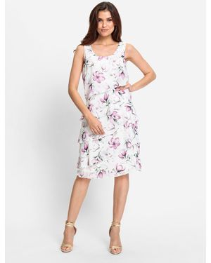 WITT Etuikleid Druckkleid - Weiß