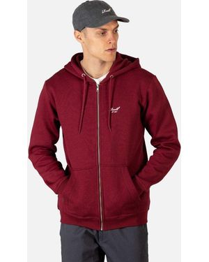 Reell Regular Logo Zip Hoodie - Rot