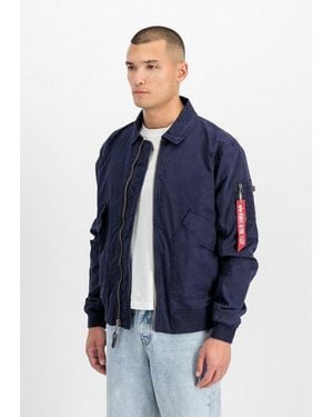Alpha Industries Bomberjacke Cwu-36/P Canvas Light - Blau