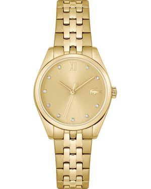 Lacoste Quarzuhr TUILERIE 2001303, Armbanduhr, uhr, Glaskristalle, Edelstahlarmband, analog - Mettallic