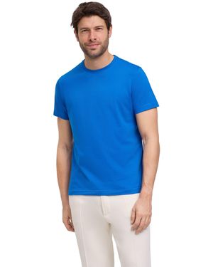 FALKE T-Shirt (-tlg., 1) aus hochwertiger Pima-Baumwolle - Blau