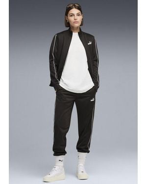 PUMA Trainingsanzug Poly Suit Cl (2-Tlg) Ohne Kapuze - Grau