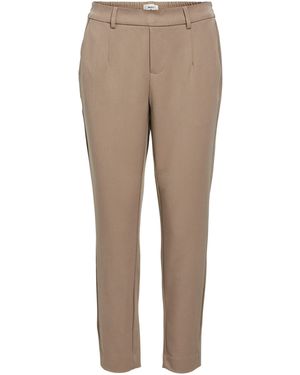 Object Stoffhose OBJLISA (1-tlg) Drapiert/gerafft - Natur
