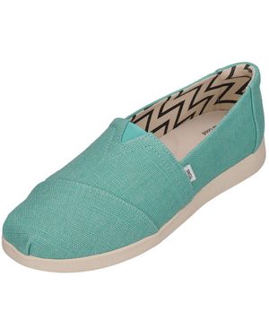 TOMS Alpargata Plus Espadrille Aqua Heritage Canvas - Blau
