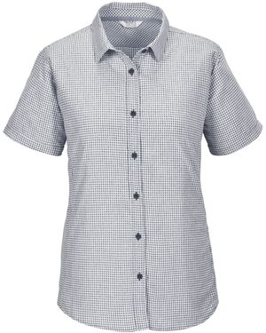 Killtec Funktionshemd KOS 368 WMN WVN SHRT Karierte, wasserabweisende, atmungsaktive Bluse - Grau