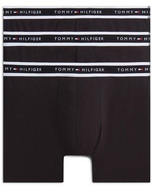 Tommy Hilfiger Boxershorts 3P (3-St) Mit Längerem Bein - Schwarz