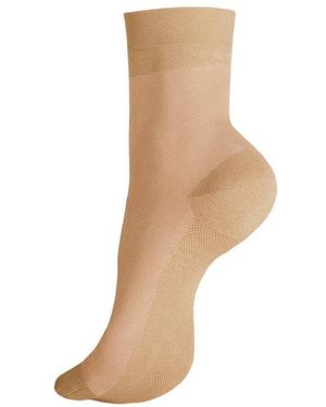 KUNERT Basicsocken Cotton Sole 20 (1-Paar) Transparente Söckchen Mit Baumwoll-Sohle - Weiß