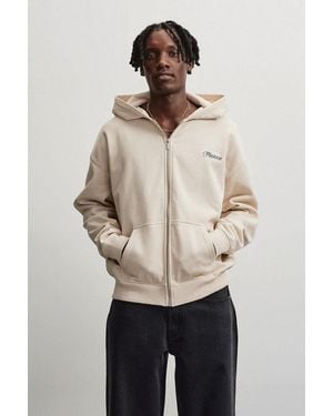 PEGADOR Kapuzensweatjacke Carloforte Oversized Sweat Jacket Baumwollmischung, Oversized - Natur