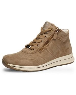 Ara Osaka Schnürboots Herbstboots, Mit Beidseitigen Reißverschlüssen, H-Weite (Sehr Weit) - Braun