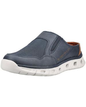 Tom Tailor Pantoletten Lederimitat/Textil Pantolette - Blau