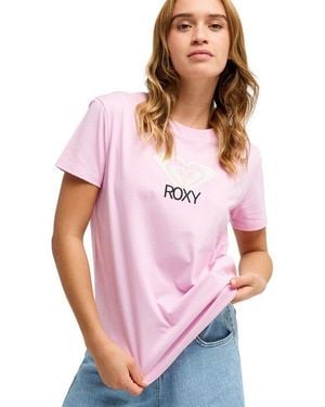 Roxy T-Shirt Ocean Road Art - Pink