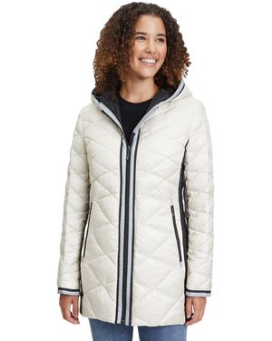 AMBER & JUNE Anorak Steppjacke - Weiß