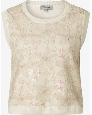 MORE&MORE &MORE Pullover & Shorts - Natur