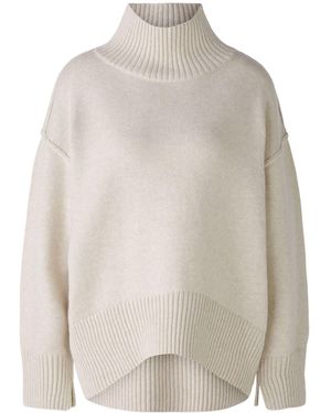 Ouí Rollkragenpullover Wollmischung - Weiß