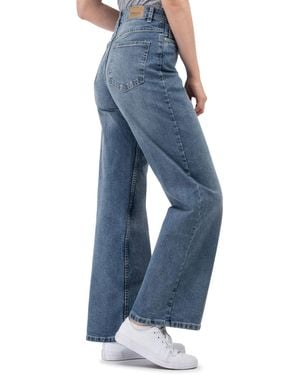 Sublevel Weite Jeans High Waist weiter Schnitt bequem und dehnbar - Blau