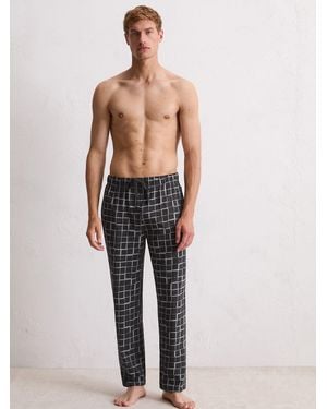 Marc O' Polo Pyjamahose Mix N Match Cotton schlaf-hose pyjama schlafmode - Mehrfarbig