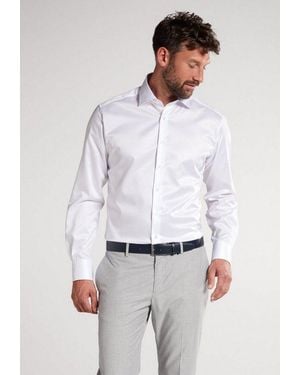 Eterna Langarmhemd Modern Fit Non Iron (Bügelfrei) - Weiß