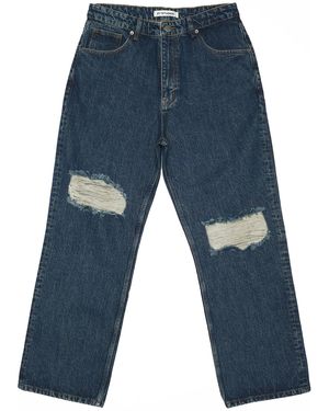2Y Studios Bequeme Studios 2Y Anduin Ripped Baggy Jeans - Blau