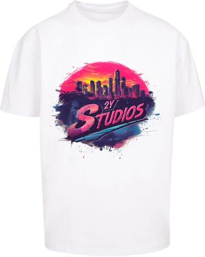 2Y Studios T-Shirt SKYLINE TEE (1-tlg) - Weiß