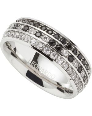Leonardo Fingerring Ring Atura, Mit Zirkonia (Synth) - Mettallic