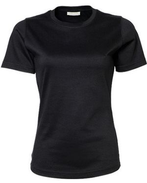 Tee Jays Rundhalsshirt Ladies Interlock T-Shirt - Schwarz