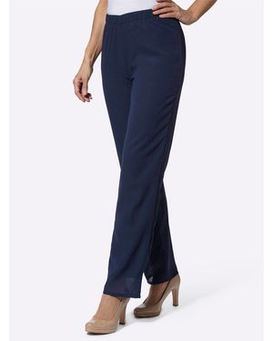 Sieh an! Jerseyhose Palazzohose Länge ca. 77 cm - Blau