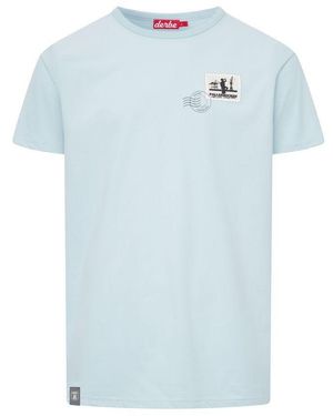 Derbe Print-Shirt Pollerhocken_Post (1-tlg) - Blau
