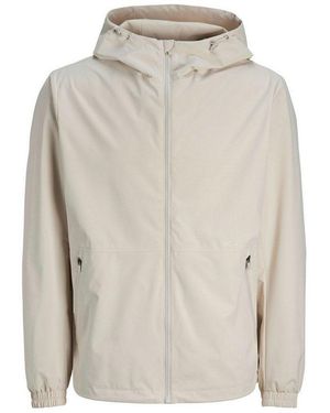 Jack & Jones Outdoorjacke Jjeurban Light Jacket Mit Verstellbarer Kapuze - Weiß