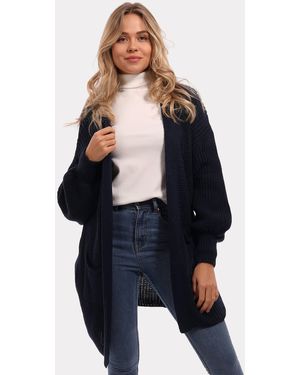 YC Fashion & Style "Herbstlicher -Cardigan – Gemütlicher Strickjacke mit Taschen" Boho - Blau