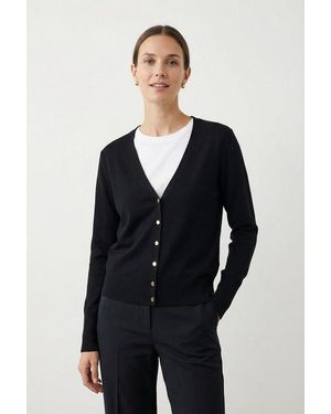 Freequent Cardigan Fqkatie Mit Knöpfen Am Ärmel - Blau