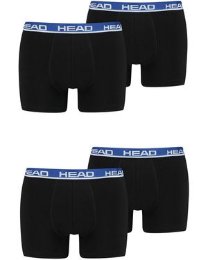 Head Boxershorts Unterwäsche im (4-St., 4er Pack) - Schwarz