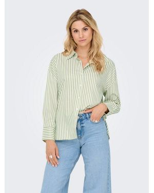 Jdy Hemdbluse Vesper L/S Loose Shirt Wvn Noos - Blau