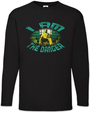 Urban Backwoods Langarmshirt I Am Danger Langarm T-Shirt Walter Breaking White Ehrmantraut Bad - Schwarz