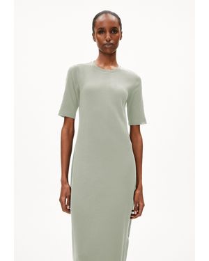 ARMEDANGELS Maxikleid SEHAARAA (1-tlg) Ripp-Jerseykleid aus Bio-Baumwoll Mix - Weiß