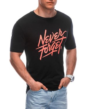 Edoti T-Shirt für Männer mit Print - Rot