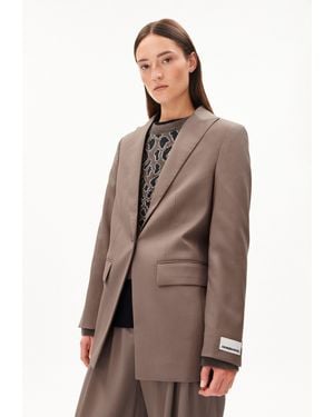 ARMEDANGELS Jackenblazer MIKULAA Blazer aus TM Lyocell Mix (1-tlg) - Braun