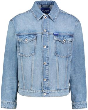 HUGO Jeansjacke DEX Regular Fit - Blau