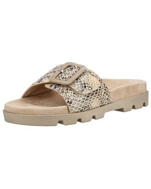 Rohde Pantoletten Veloursleder Pantolette - Natur