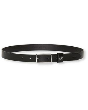 Calvin Klein Ledergürtel Größenverstellbar - Schwarz