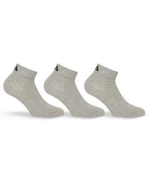 Fila Kurzsocken Invisible Plain Socks (3-Paar) Mit Logostickerei - Schwarz