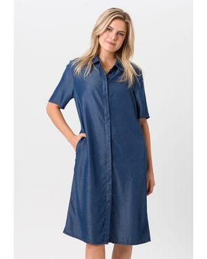 Tuzzi Jeanskleid mit verdeckter Knopfleiste - Blau