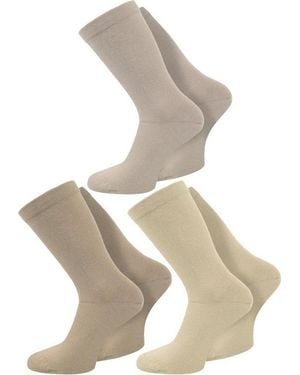 normani Diabetikersocken 3 Paar Gesundheitssocken Mit Komfortbund (3 Paar) Ohne Einschneidendes Bündchen - Grau