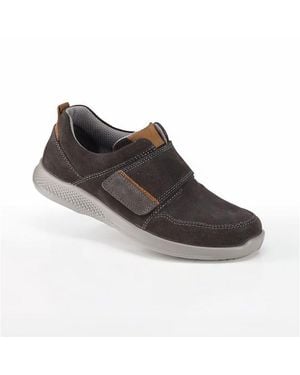 Jomos Slipper Hochwertiges Obermaterial Aus Weichem Veloursleder - Schwarz